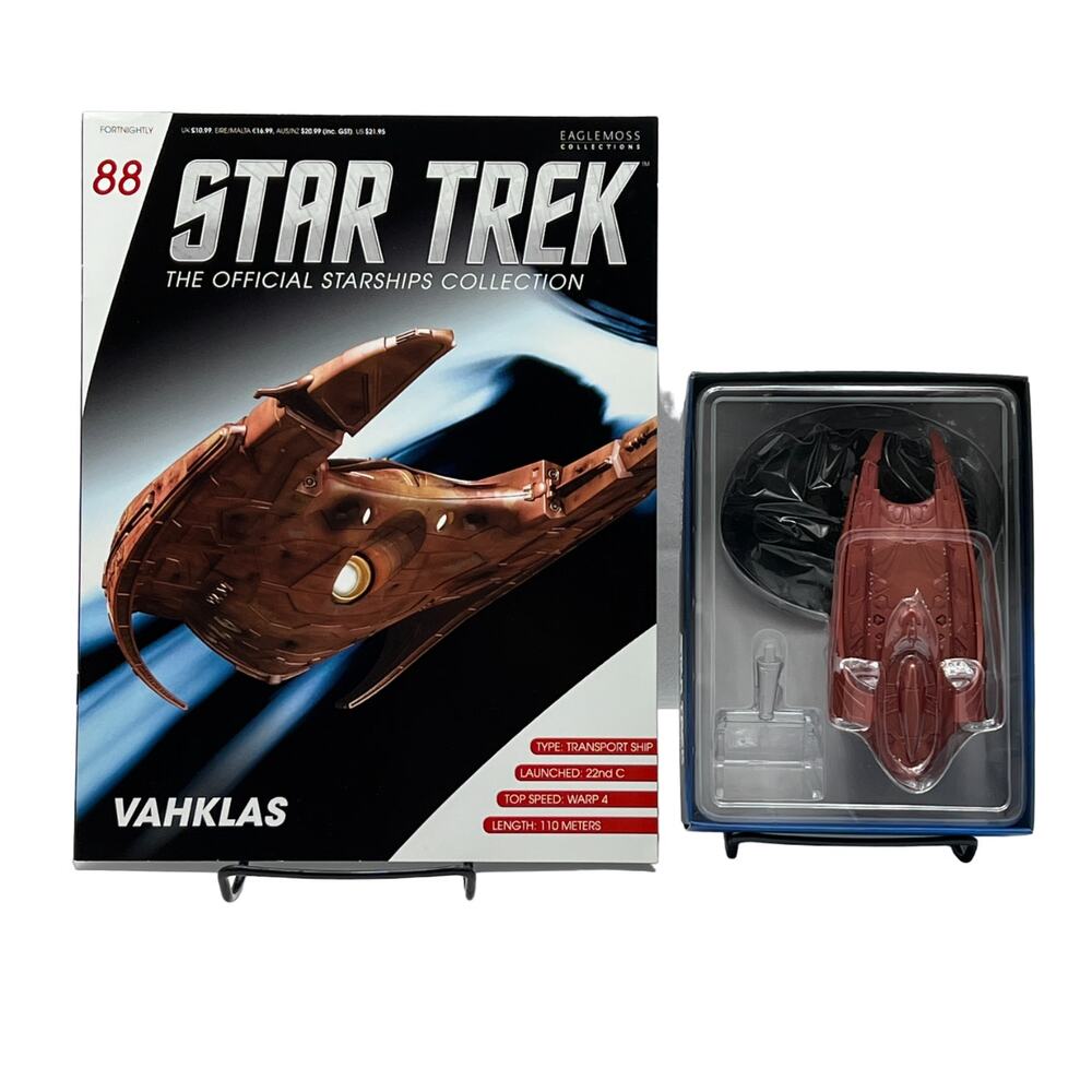 Eaglemoss 2018 Star Trek Vahklas Diecast Starship 88 w/ Magazine